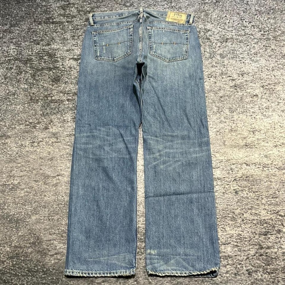 Polo Ralph Lauren Jeans Mens 36x32 Blue Loose Preppy Grunge Vintage Y2K 2000s